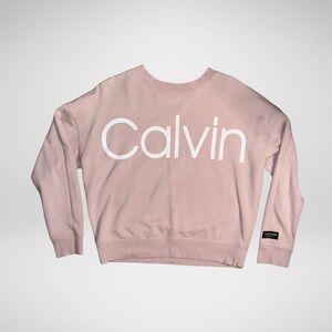 Calvin Klein Pink Sweatshirt - Size Small